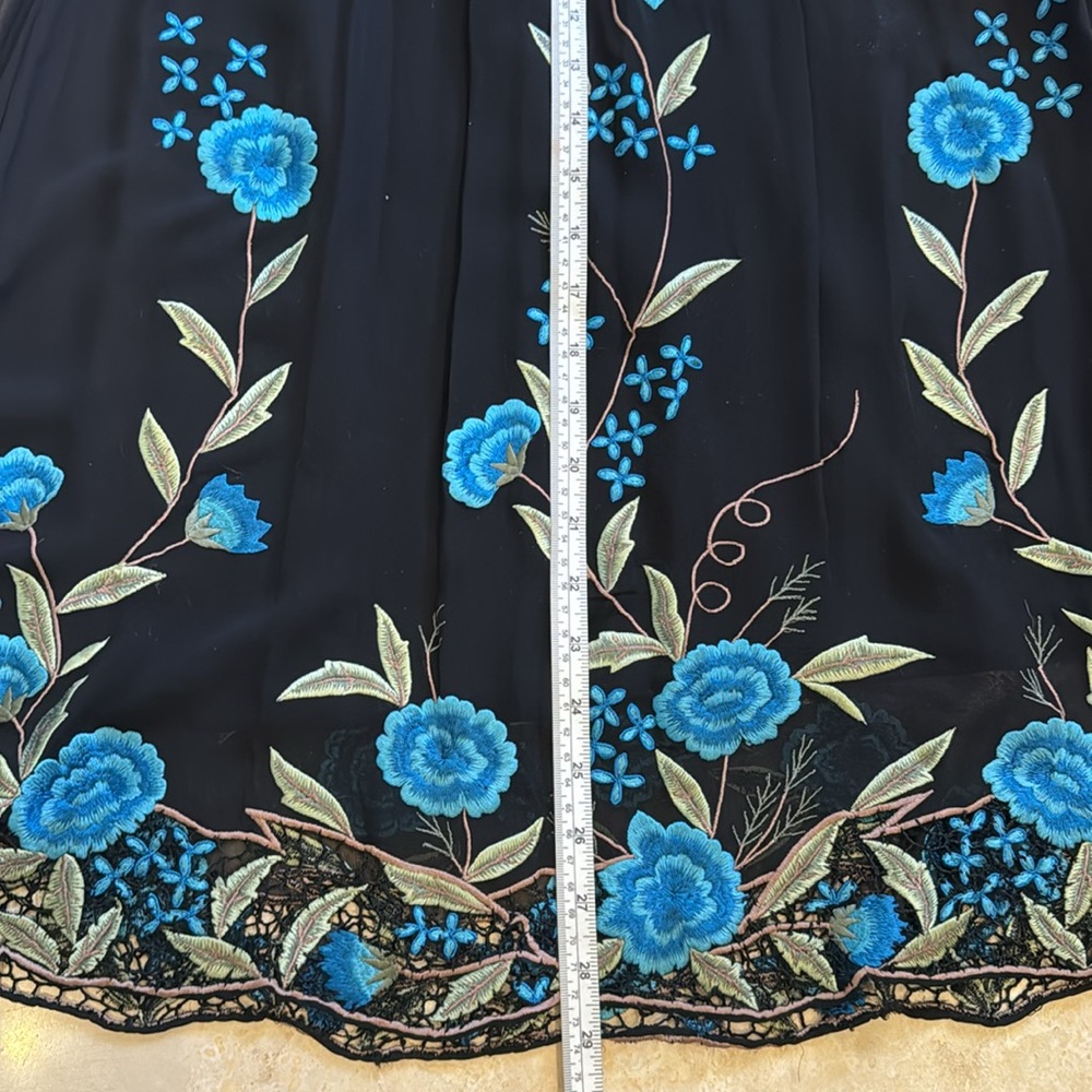 Sue Wong 100% Silk Dress Size 4 - Picture 9 of 9